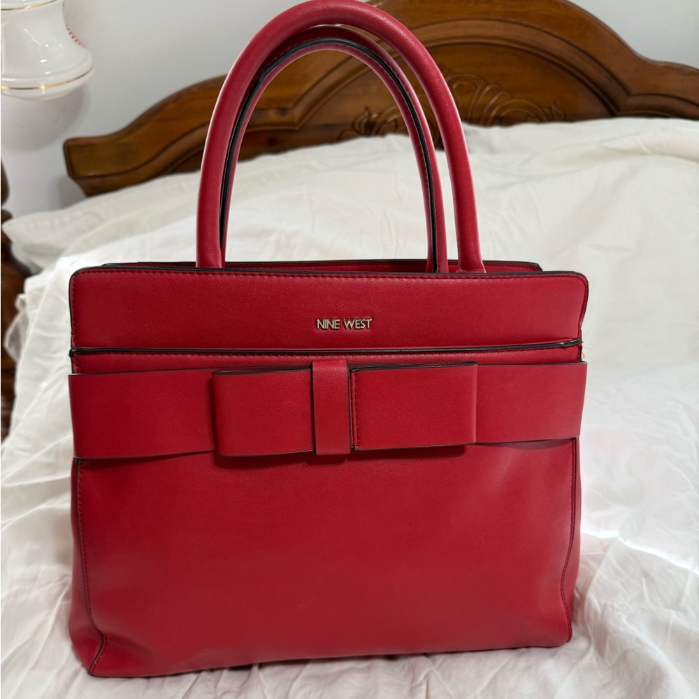 Nine West Cherry Red Bow Satchel